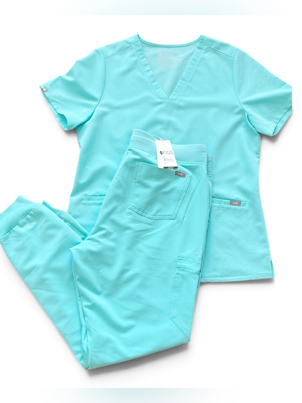 Figs Zamora jogger SET aqua NEW L/XL tall